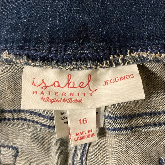 Ingrid & Isabelle maternity jeggings - Picture 3 of 4